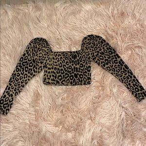 Puff Sleeve Crop Top